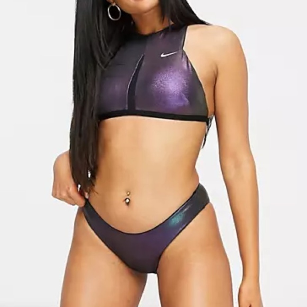 NWT✨ Nike Swim Onyx Flash Reversible Bikini Top